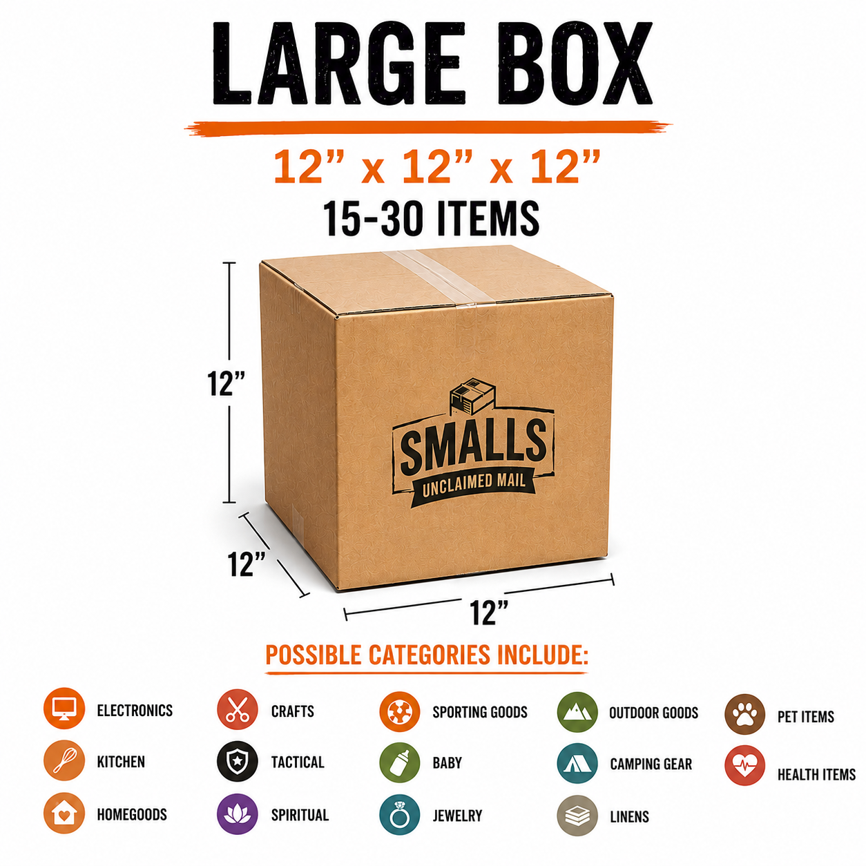 Unclaimed Mail Mystery LARGE Box  (15-30 items) MSRP $175+